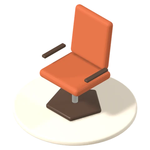 Chairs and cushions illustration